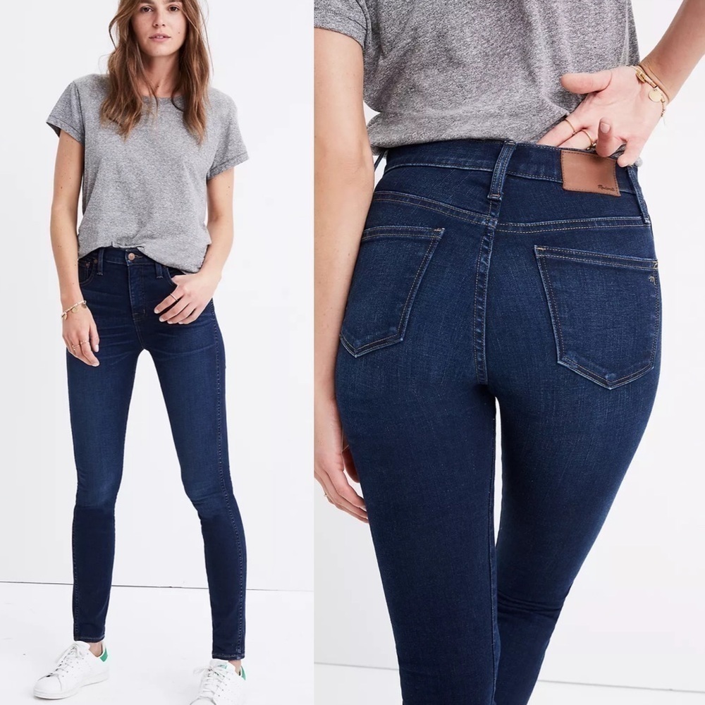Madewell 10 Inch High Rise Skinny Jean Hayes Wash‎